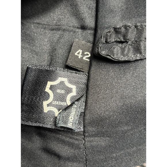 VTG Giorgio Ropati Leather Tapered Pants Womens Size 12 High Rise Pleated Italy - Picture 5 of 8